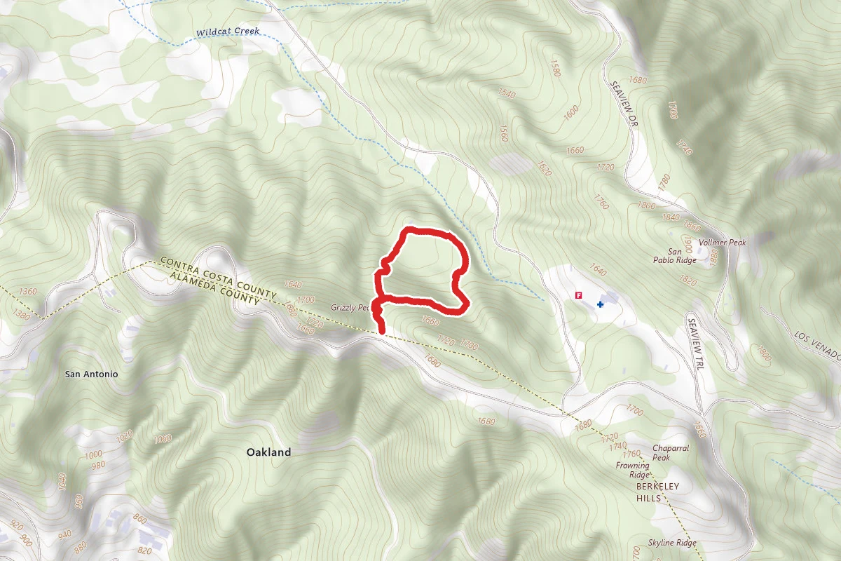 Tower Trail and Grizzly Peak Short Loop to Gillespie Youth Camp