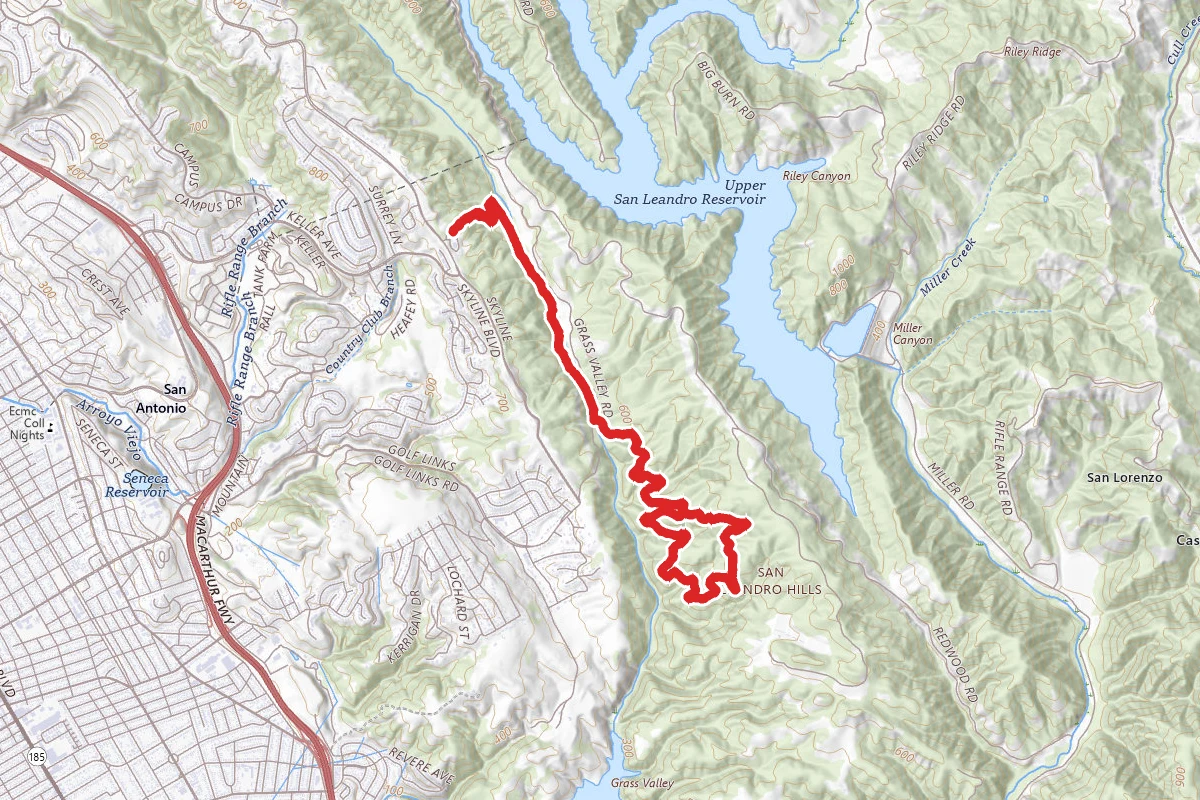 Brandon Trail to Escondido Trail Loop