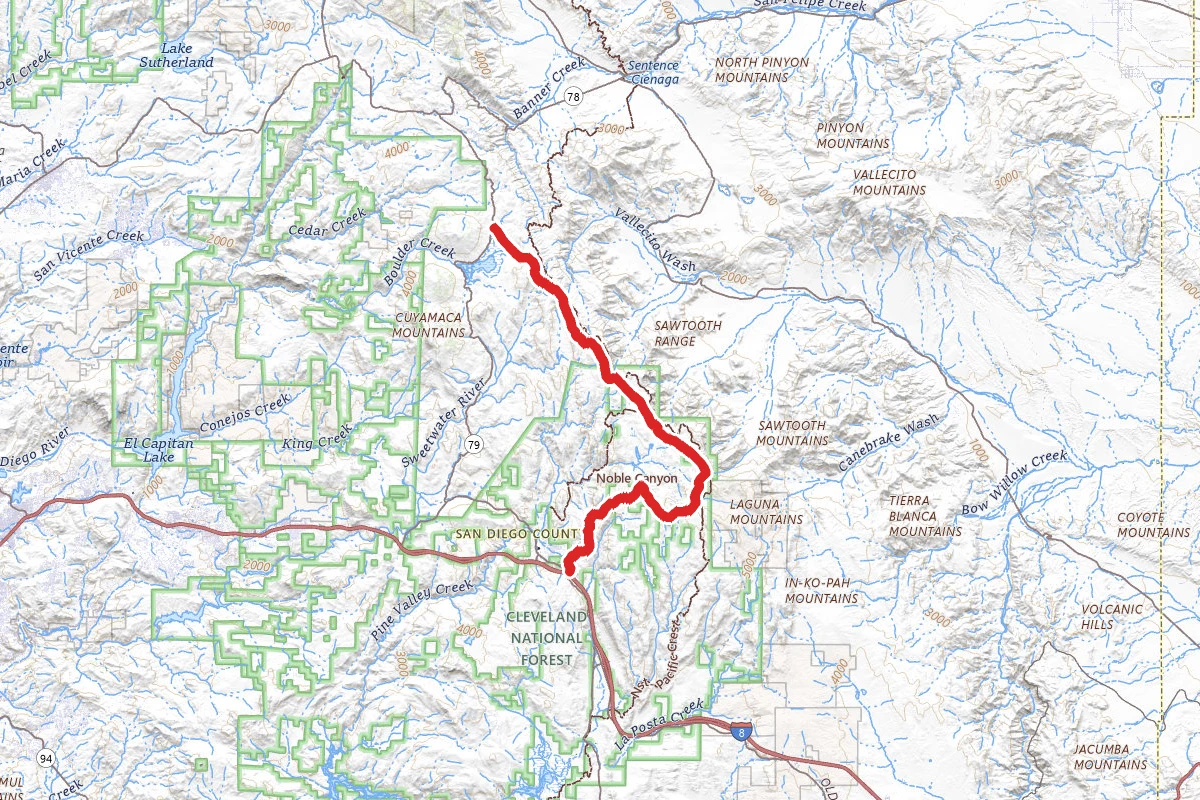 Sunrise National Scenic Byway route map