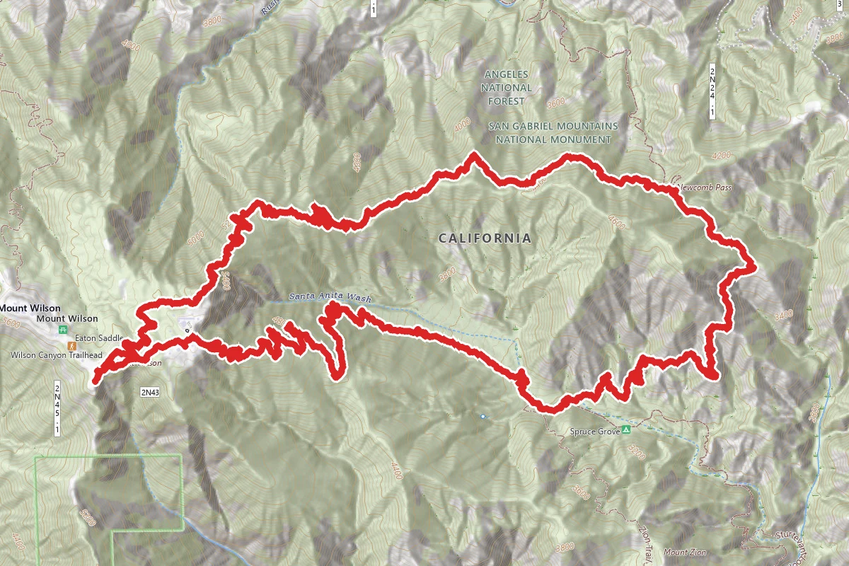 Newcomb Pass via Rim and Sturtevant Trail Loop