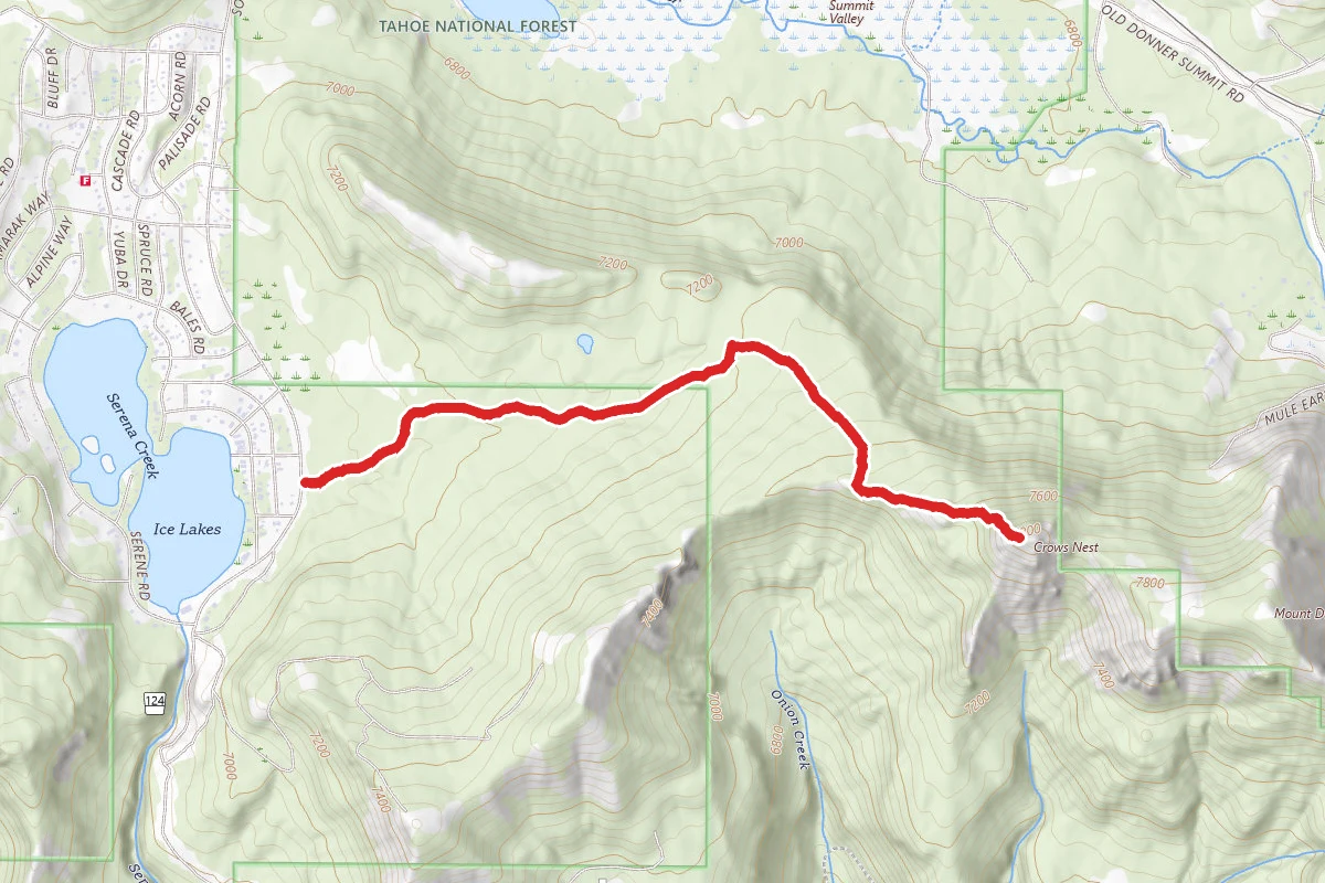 Crows Peak via Claim Jumper