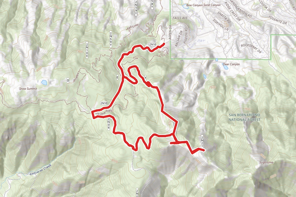 2N10 to Bear and Silvertip Peaks