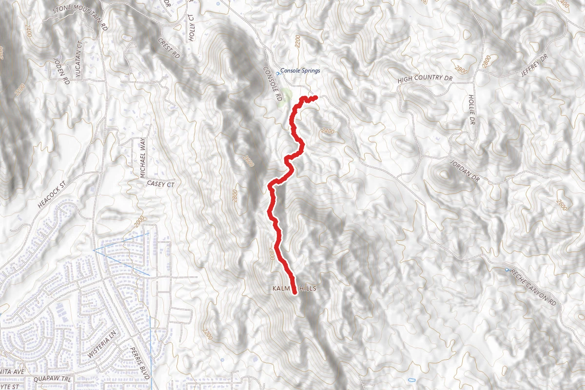 Olive Hill via Reche Canyon