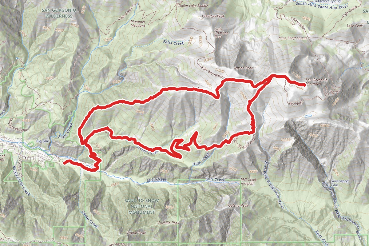 San Gorgonio and Dobbs Peak via Vivian Creek Trail