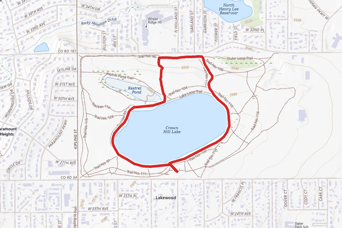 Crown Hill Lake Loop and Nature Trail