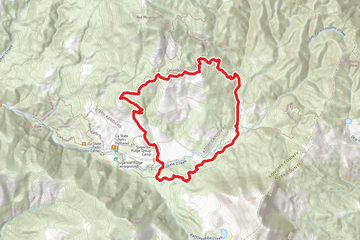 Hillside to Vista to Lower Bald Mountain Loop