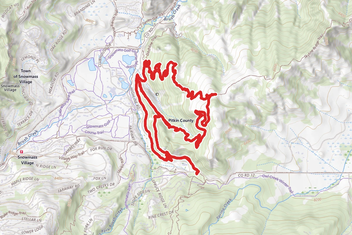 Highline, Viewline, Deadline, and Lowline Trails Loop