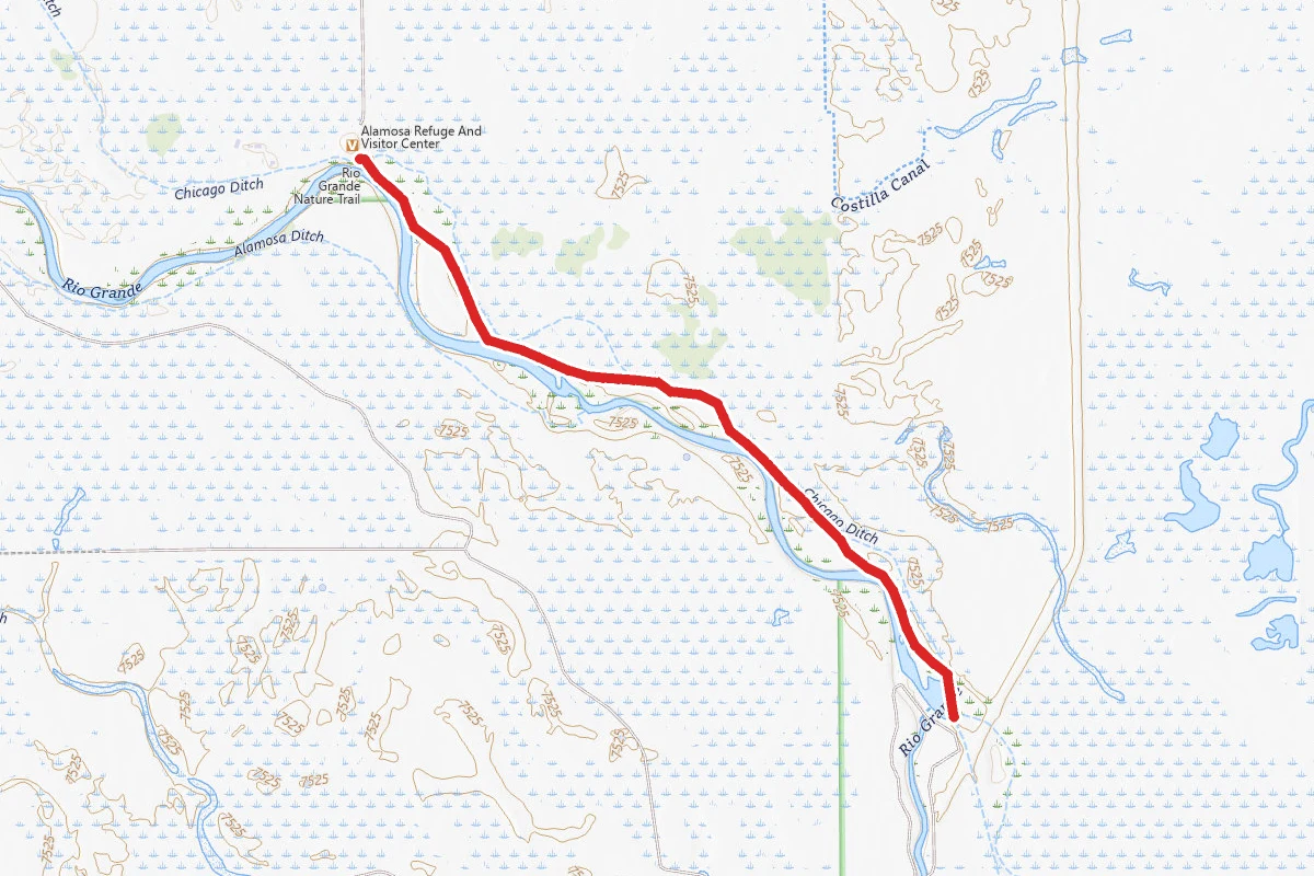 Alamosa National Wildlife Refuge River Road Trail