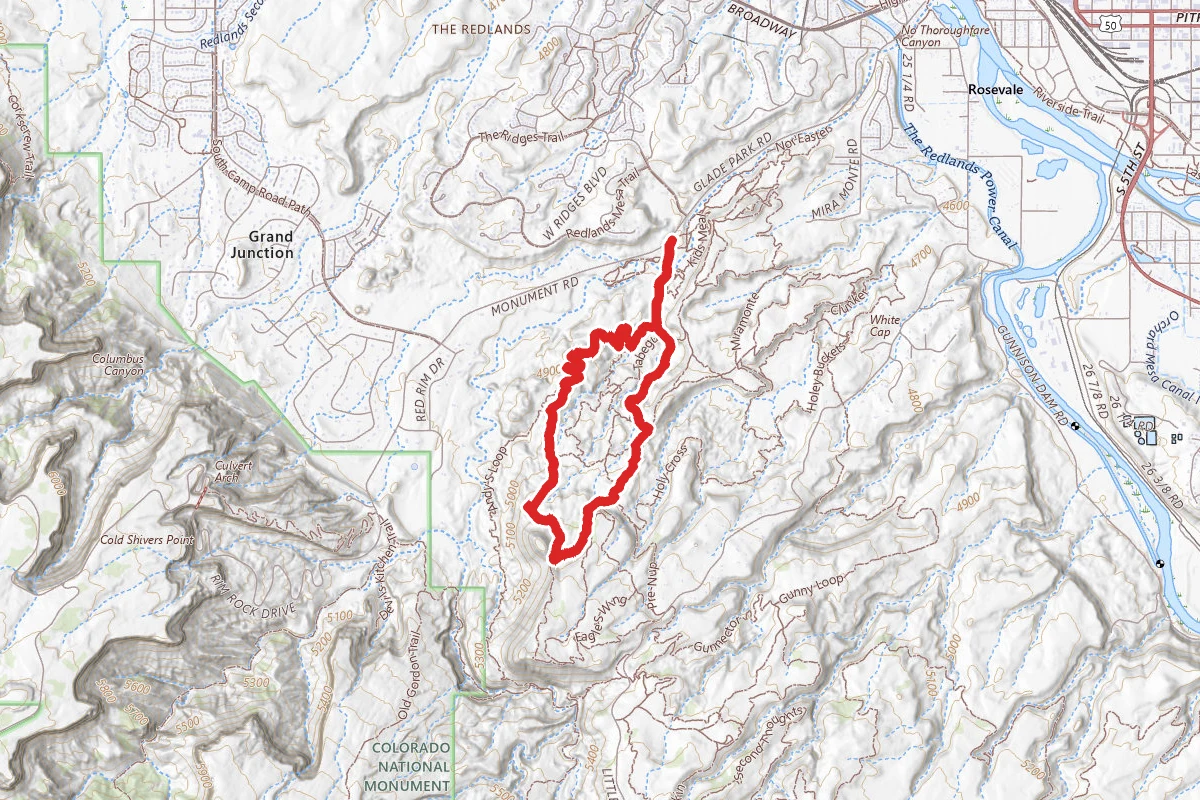 Eagles Trail, Lemon Squeezer and Tabeguache Loop