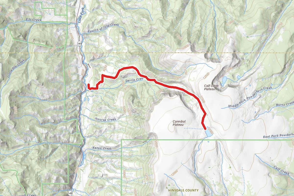 Devils Creek and Lake