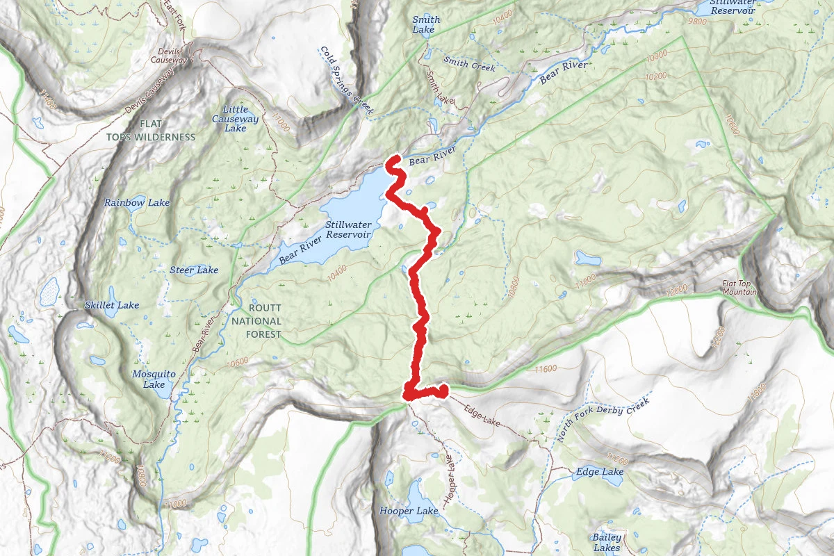 Stilllwater Reservoir to Flat Top