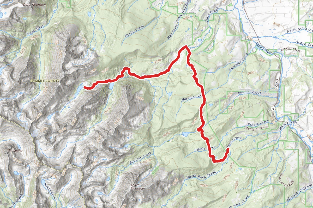 Upper Slate Lake Via Rock Creek Trailhead