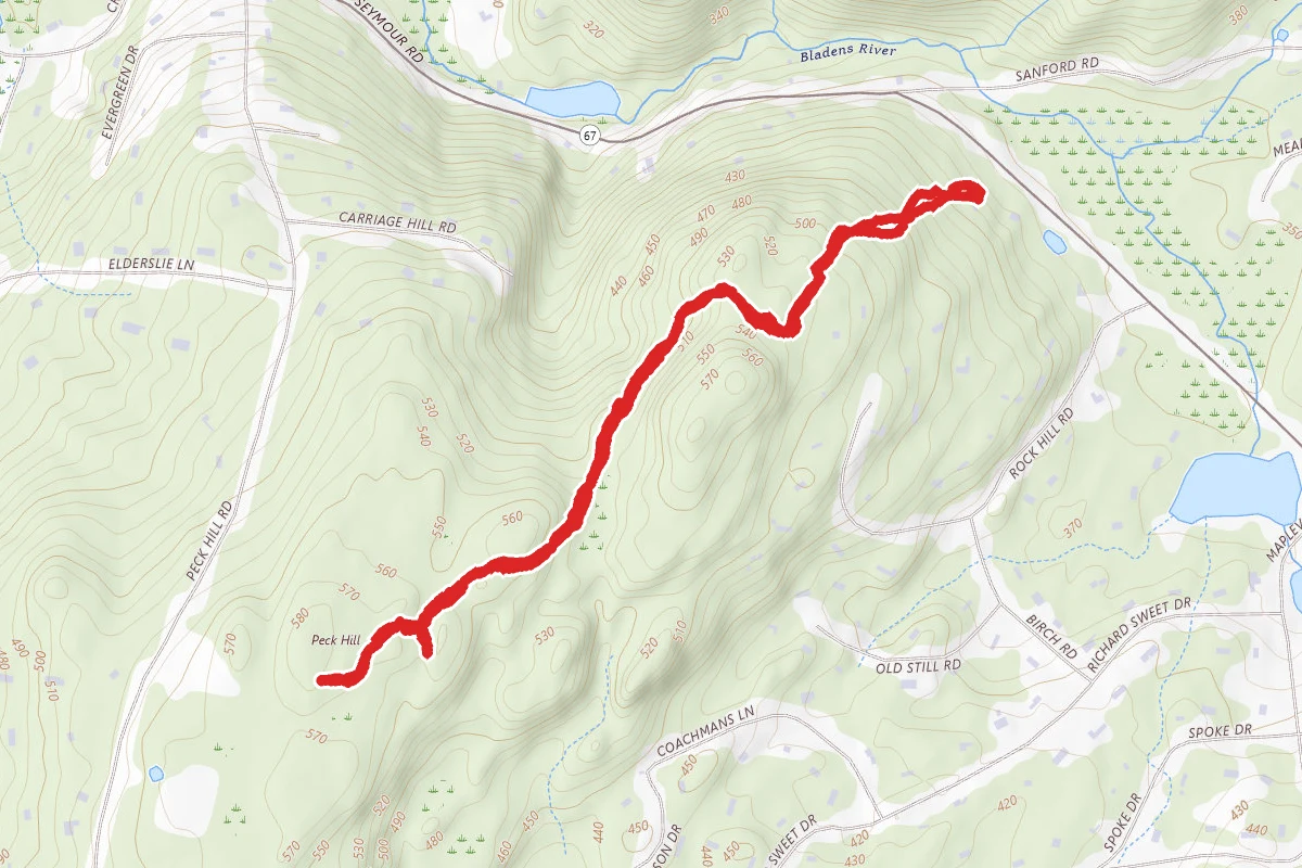 Seymour Road to Peck Hill