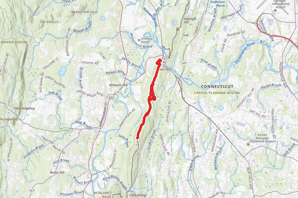 Metacomet Trail - Bloomfield section