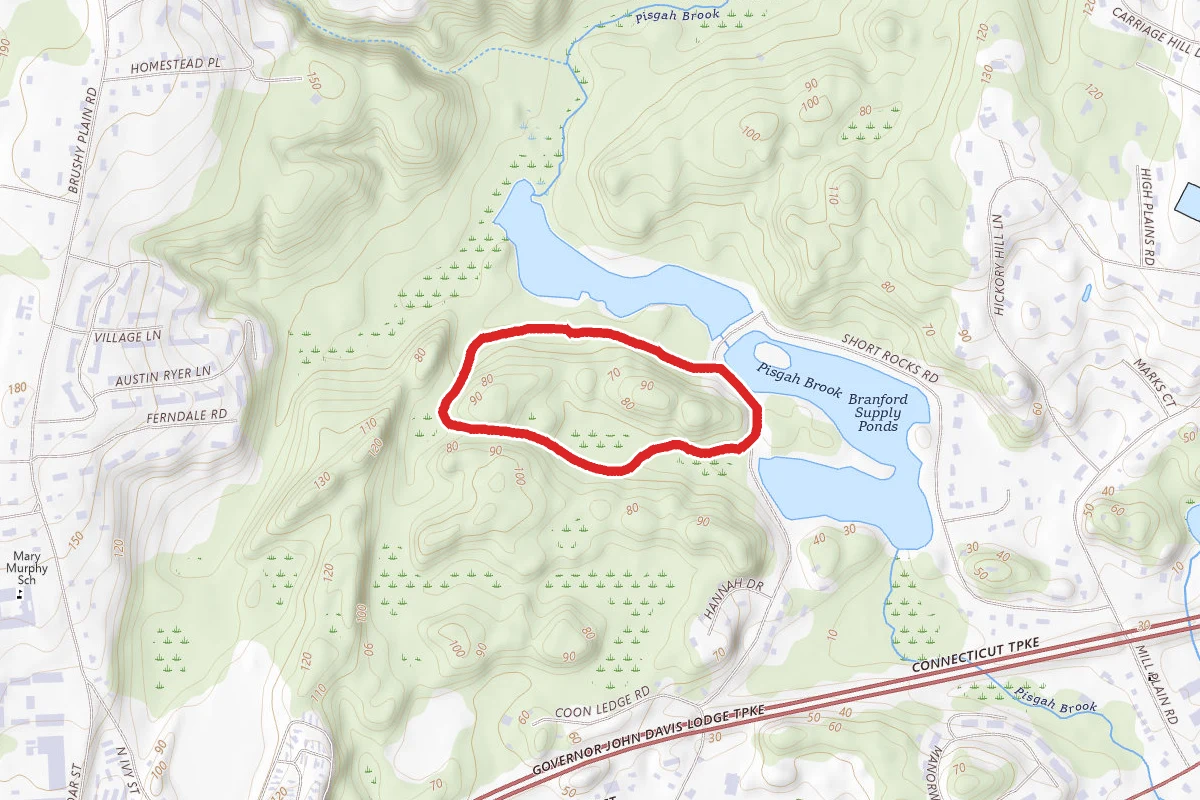 Branford Supply Pond Red and Green Loop
