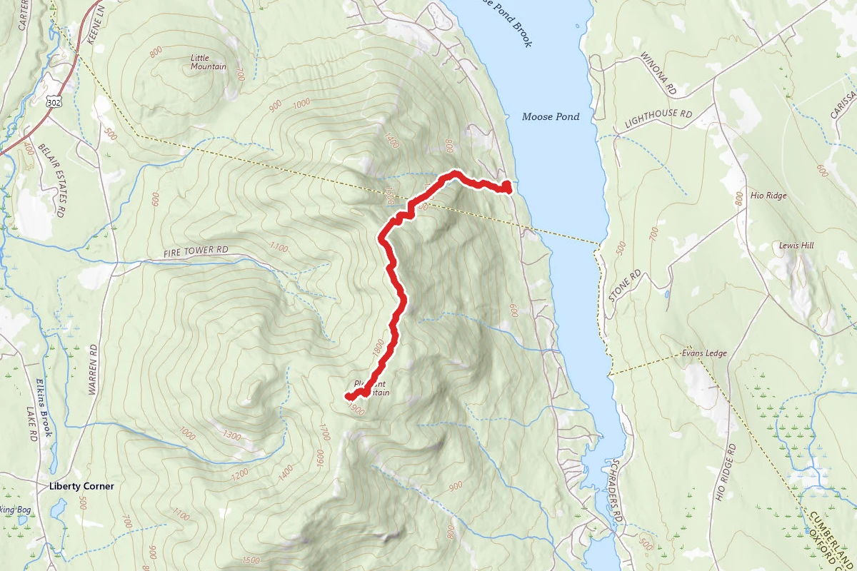 Pleasant Mountain via Bald Peak Trail