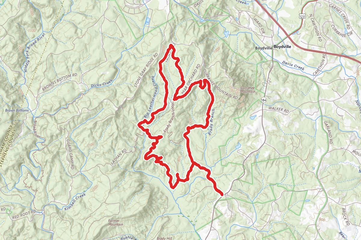Frady Branch Trail System Perimeter Loop