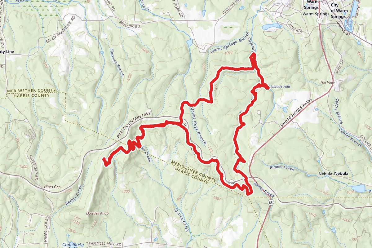 Boot Top to Pine Mountain and White Candle Trail