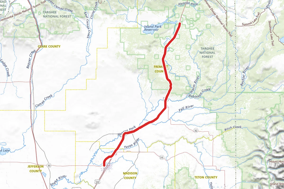 Rexburg to Island Park