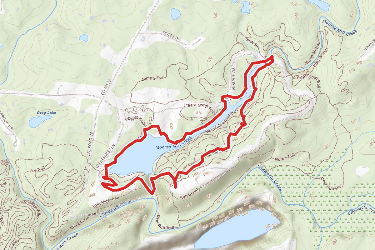 Chewacla State Park Trail