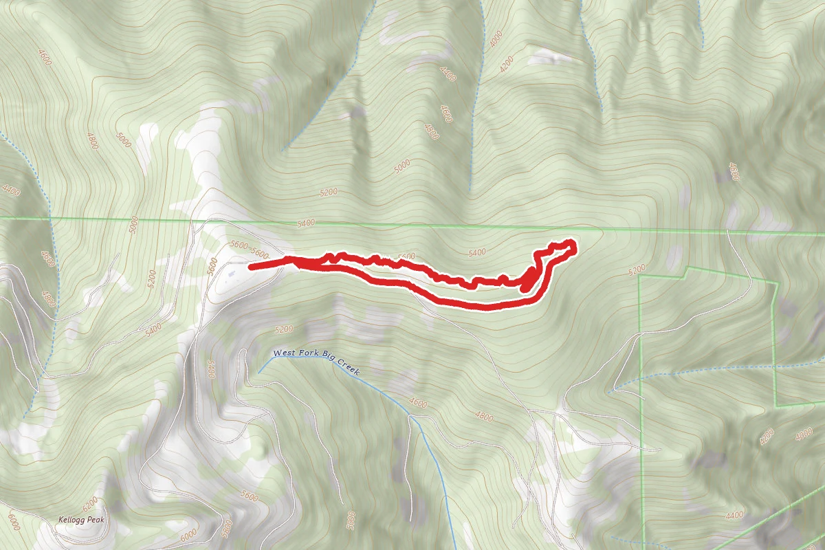 Silver Mountain Snowshoe Track