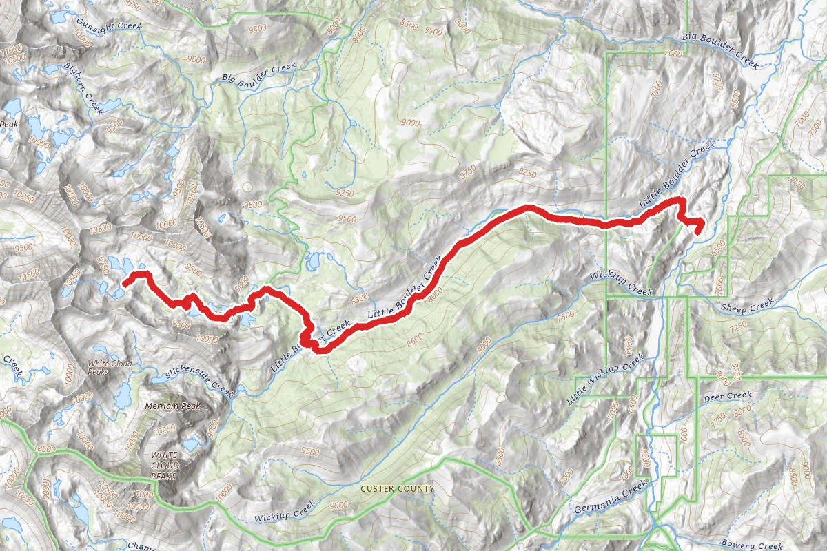 Little Boulder Creek Trail to Hummock Lake