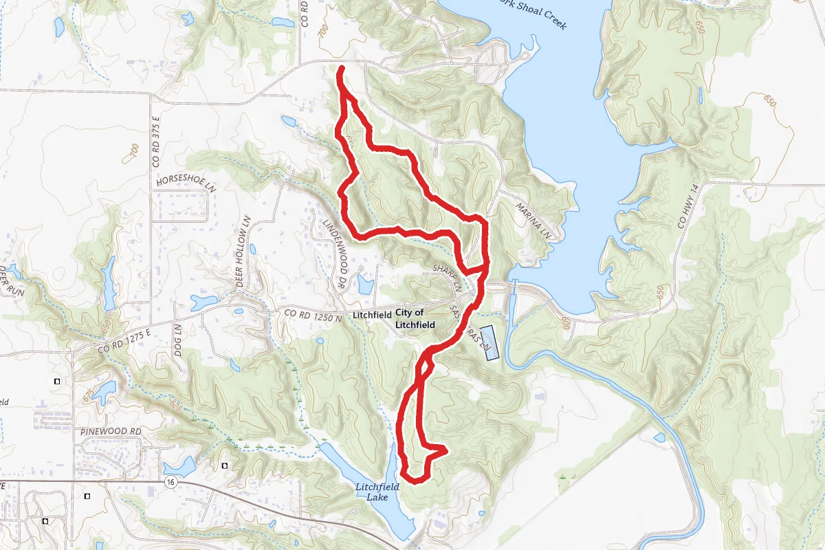 Lake Lou Yaeger to Litchfiled Lake Loop
