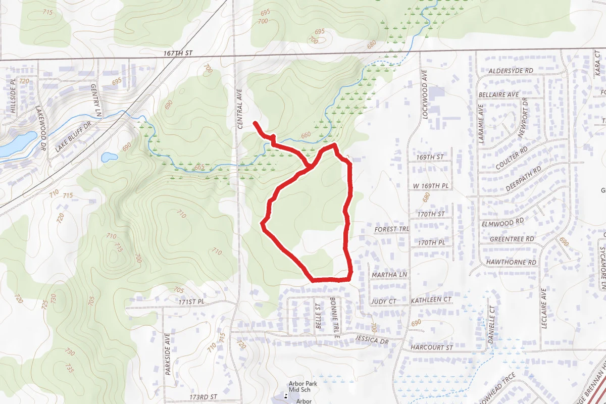 Tinley Creek Brown Trail Loop