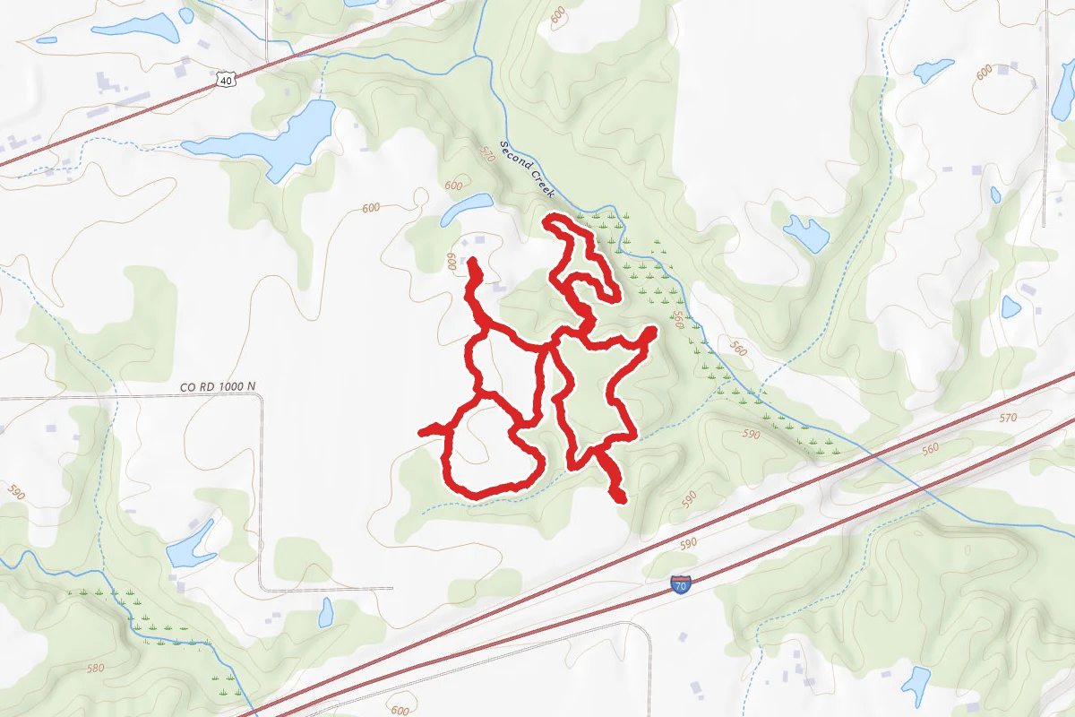 High Ridge, Woodland, and Wetland Trails loop