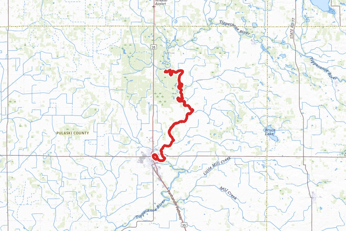 Tippecanoe River State Park to Winamac Town Park