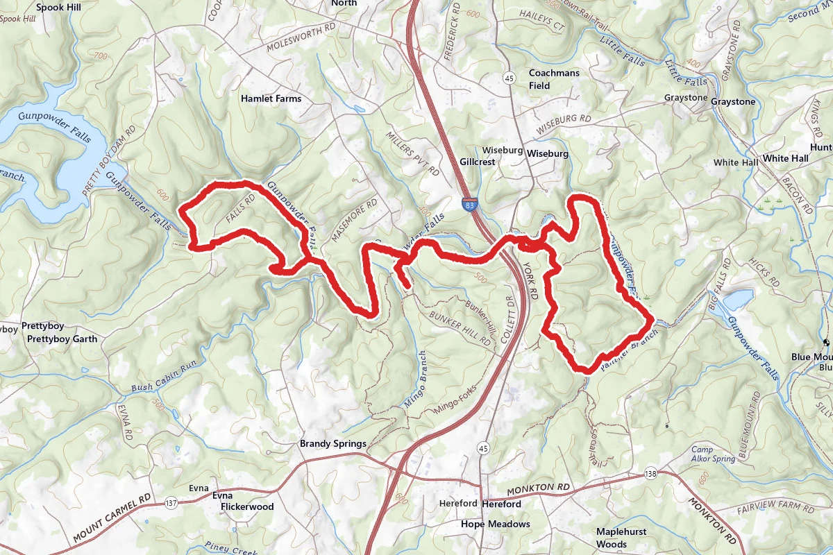 Gunpowder Falls North and South Loop Trail