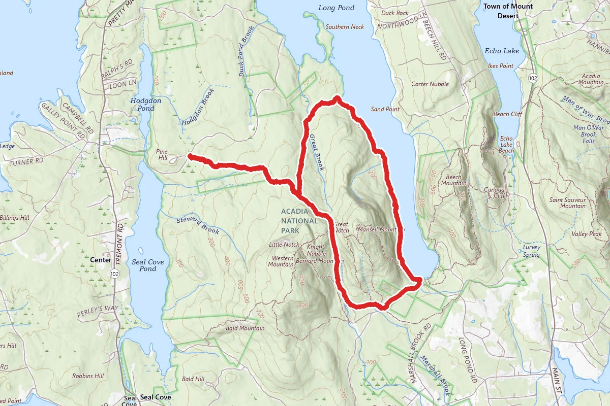 Great Long Pond Trail from Great Notch