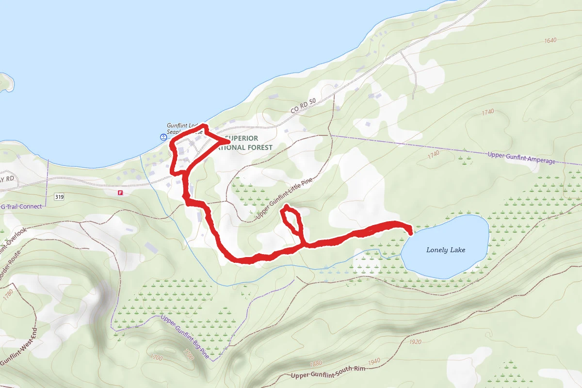 Gunflint Lodge Trails to Lonely Lake