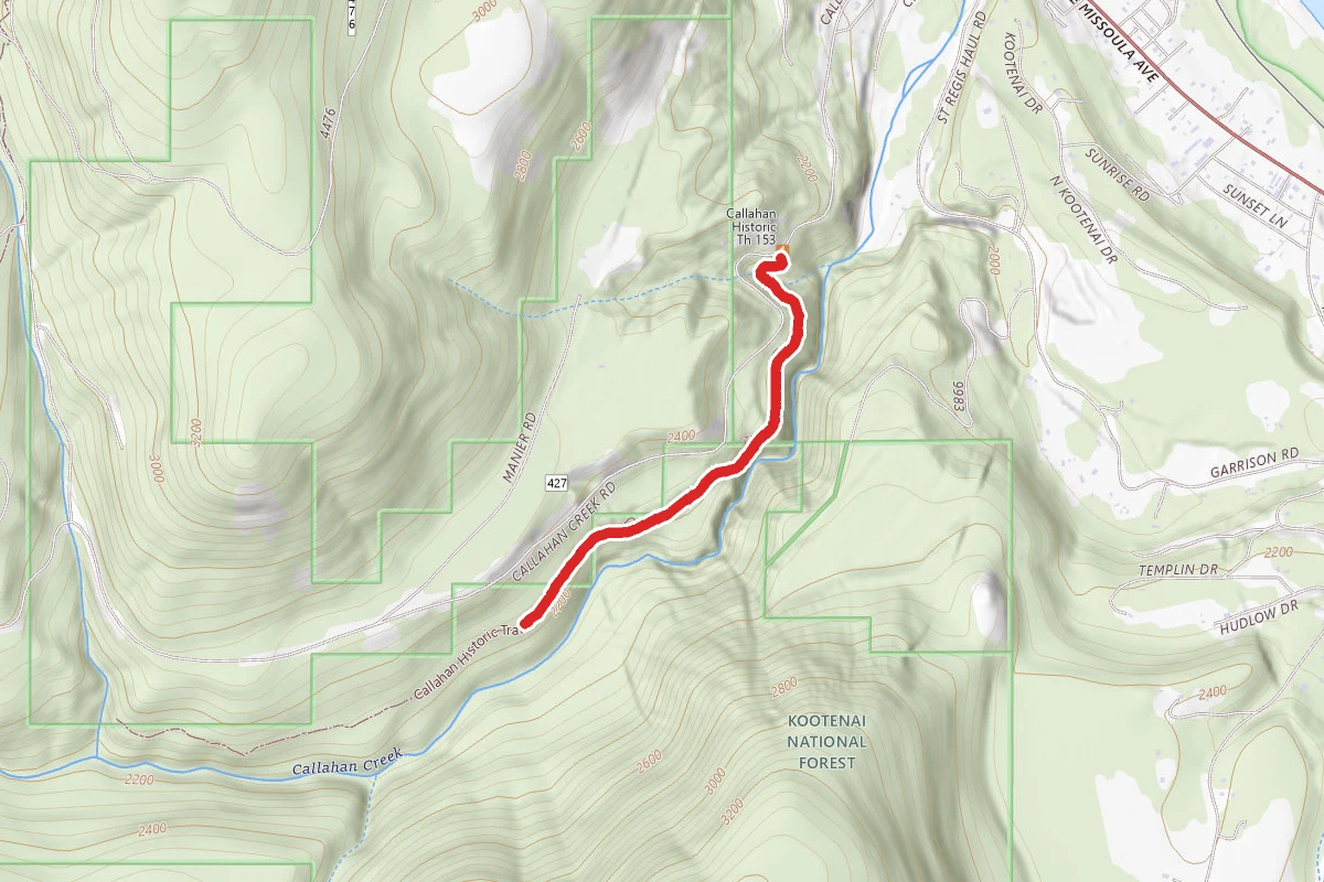 Callahan Creek and Historic Railway Trail
