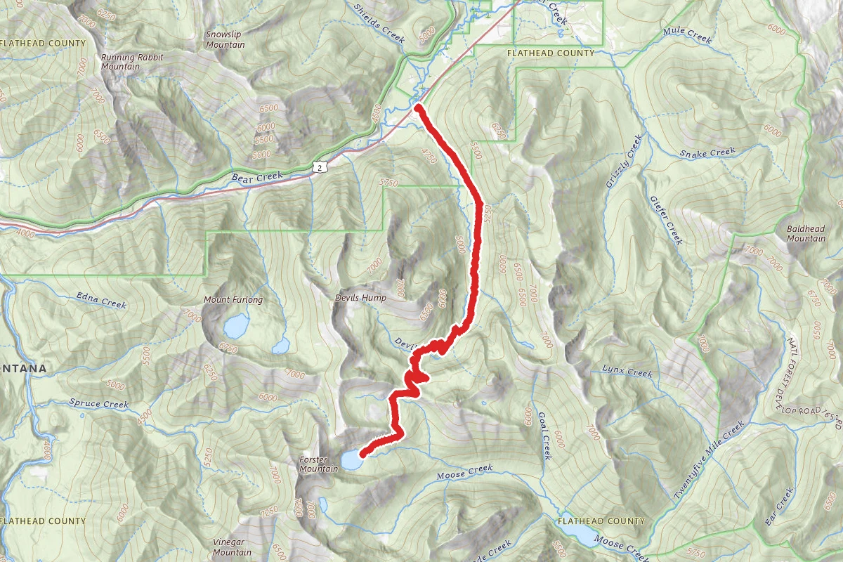 Devil Creek to Elk Lake