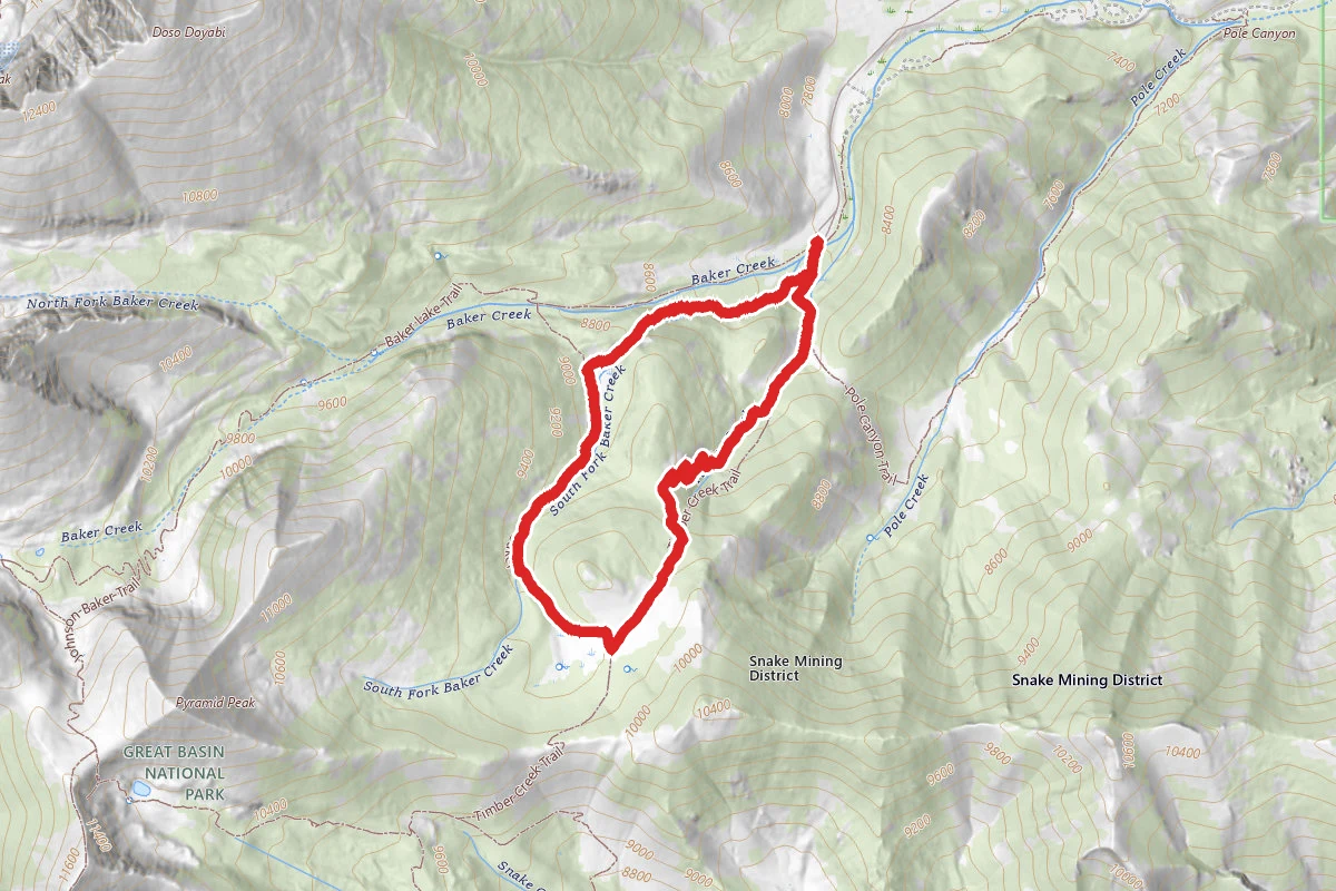 South Fork Baker Creek and Timber Creek Loop
