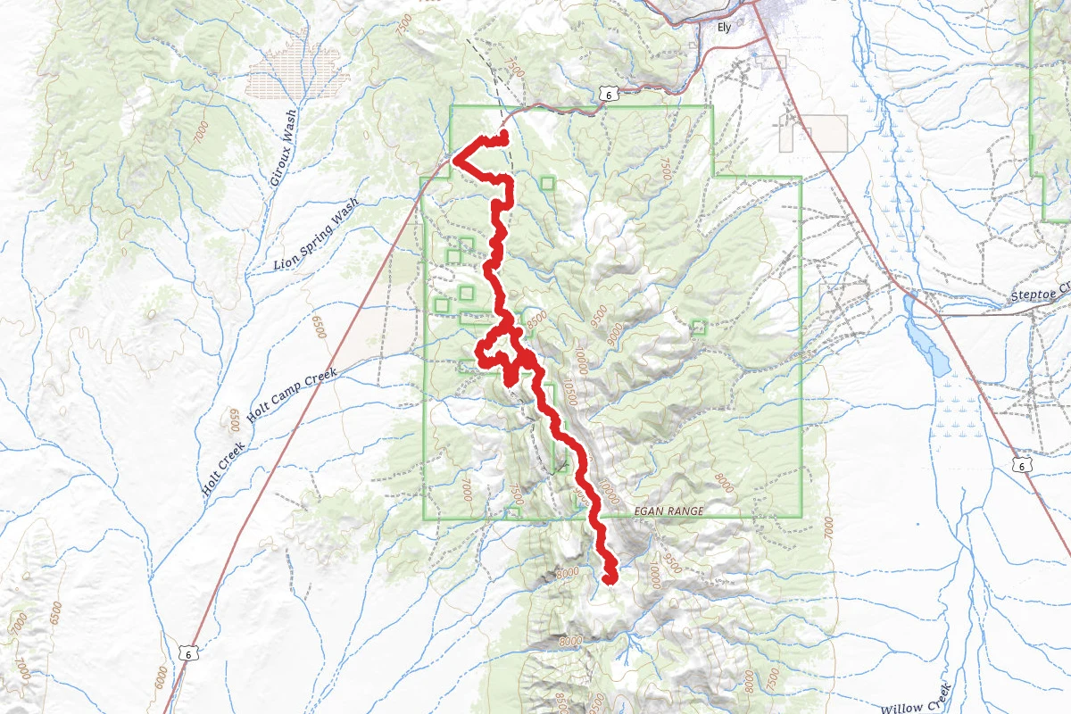 Ward Mountain Trail via Ward Mountain Campground