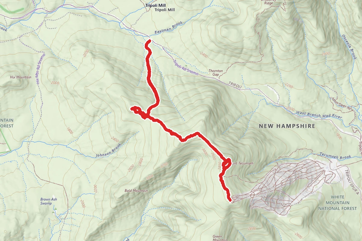 Mount Tecumseh Peaks and Sosman Trail