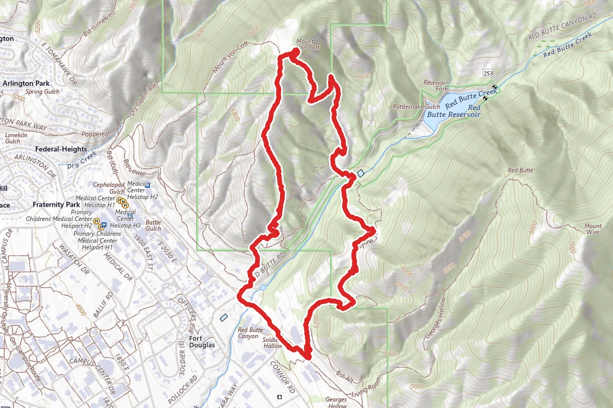 Red Butte Canyon Trails