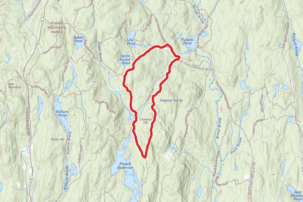 Chestnut Hill, Reservoir, and North Ponds Trail Loop