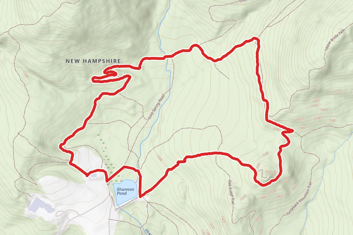Cold Spring Trail to Faraway Mountain Trail to Bridle Path Loop