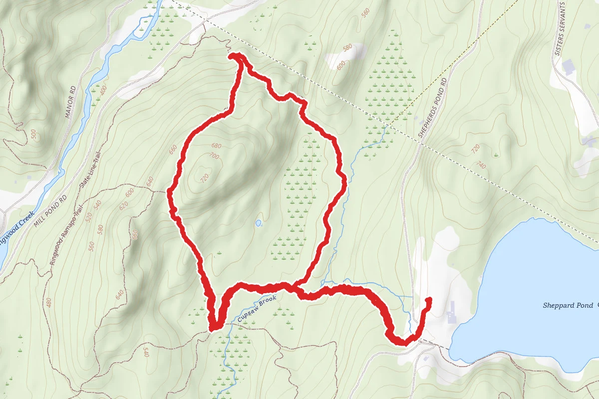 Cupsaw Mountain Loop From Shephards Lake