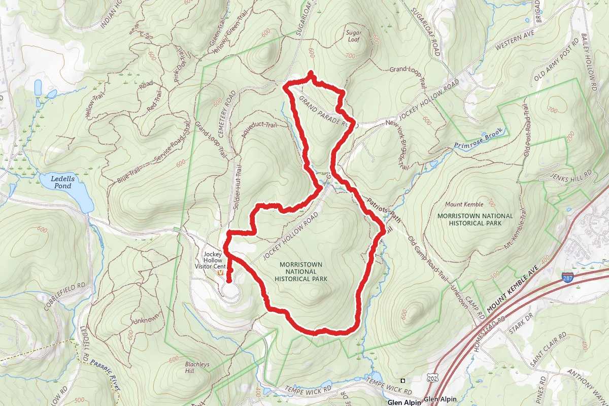Grand Loop Trail, Primrose Trail, Yellow, and Orange Trail Loop