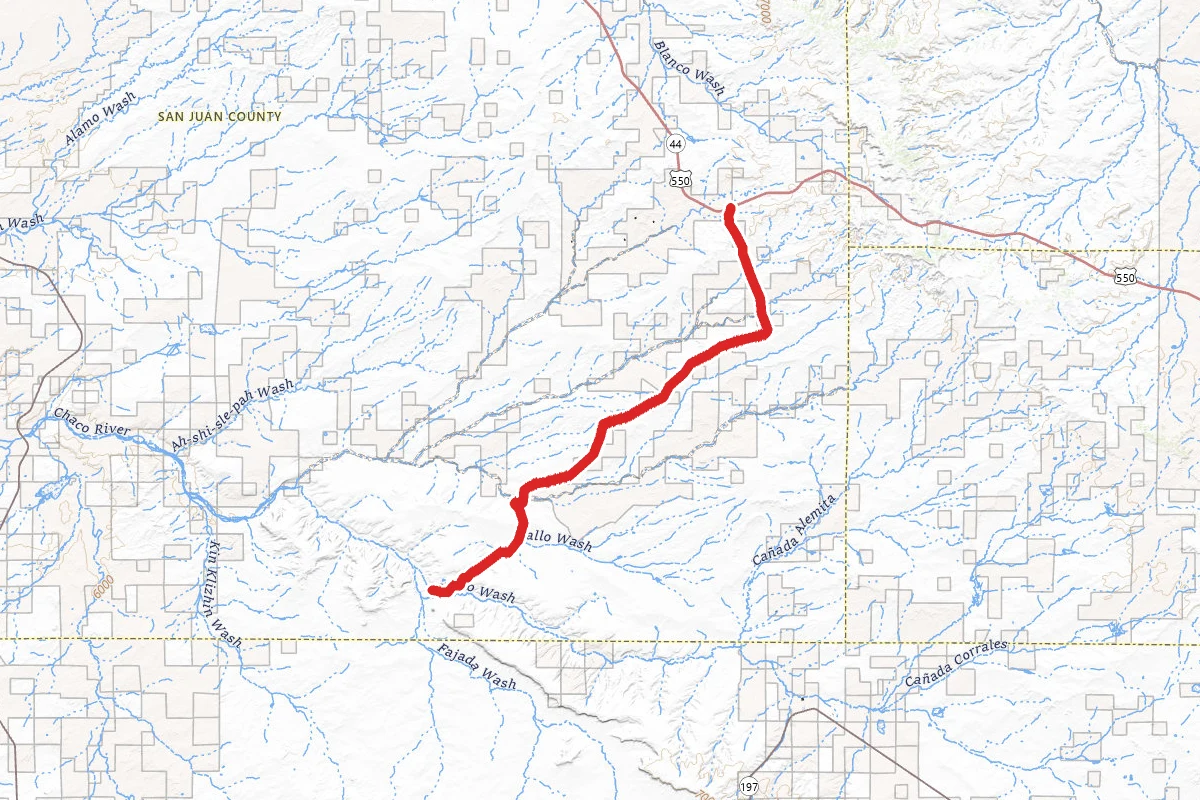 U.S. Highway 550 to Chaco Culture National Historic Park