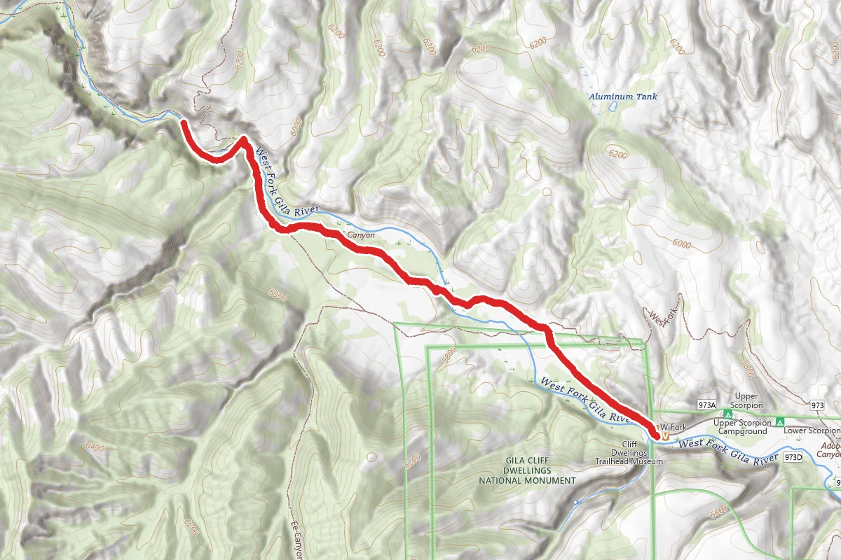 West Fork Gila River Trail