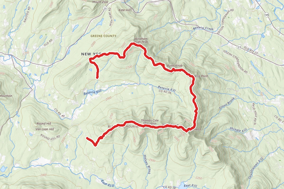 Elm Ridge, Escarpment and Black Dome Range Trail