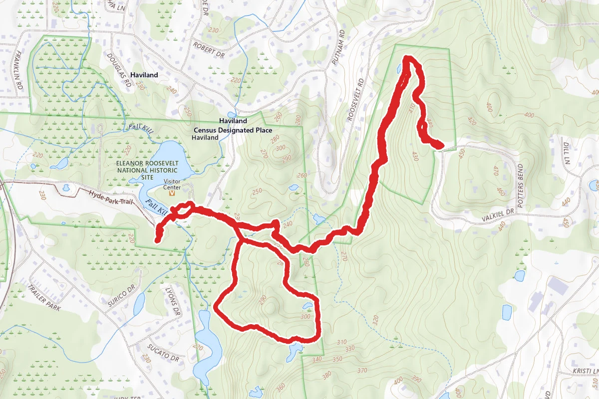 Top Cottage Trail and Red Loop
