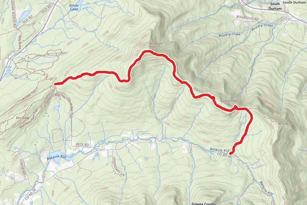 Escarpment Trail to Elm Ridge Shelter