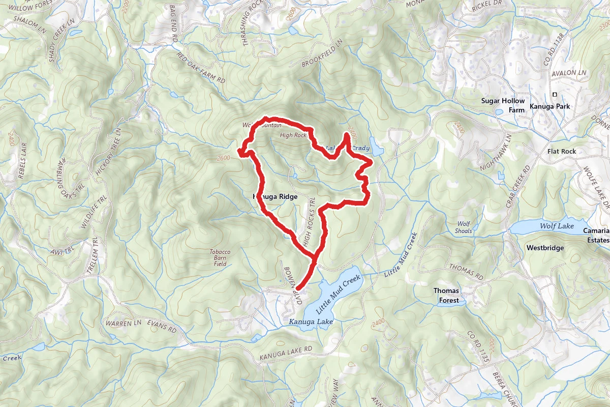 Wolf Mountain Trail to Rufus Morgan Trail Loop