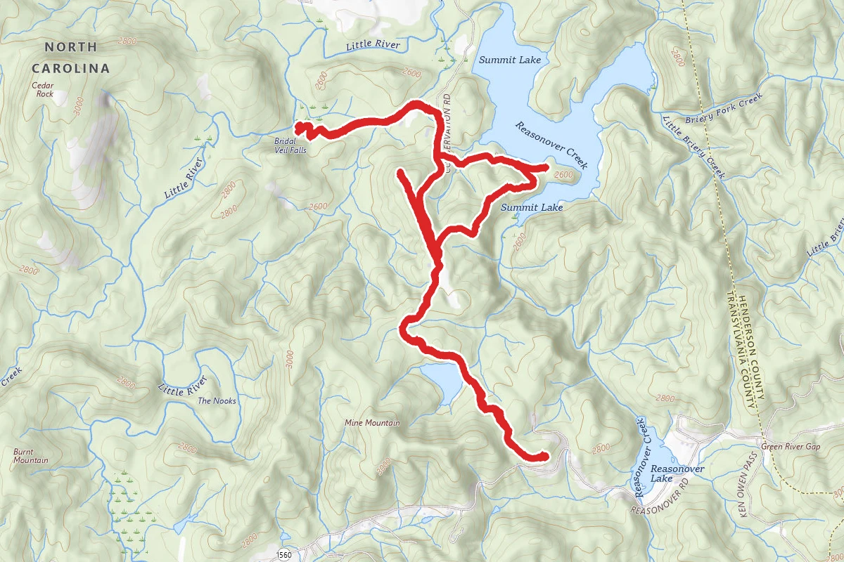 Bridal Veil, Lake Julia and Airstrip